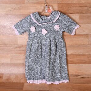 Little Lass size 2T girls dress-Gray and pink
